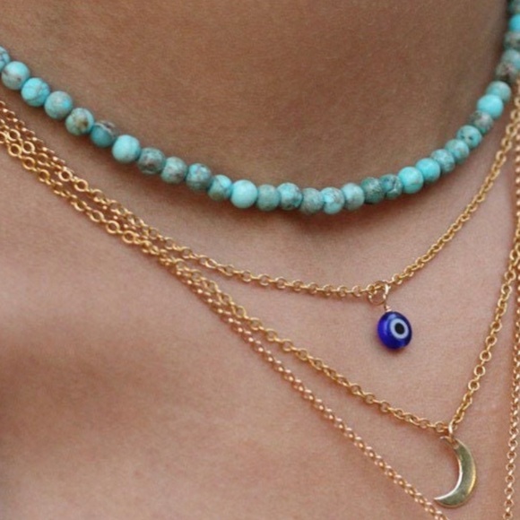 Crystal necklace of ur choice: rose quartz, amethyst, citrine, turquoise, jade. - Picture 6 of 6